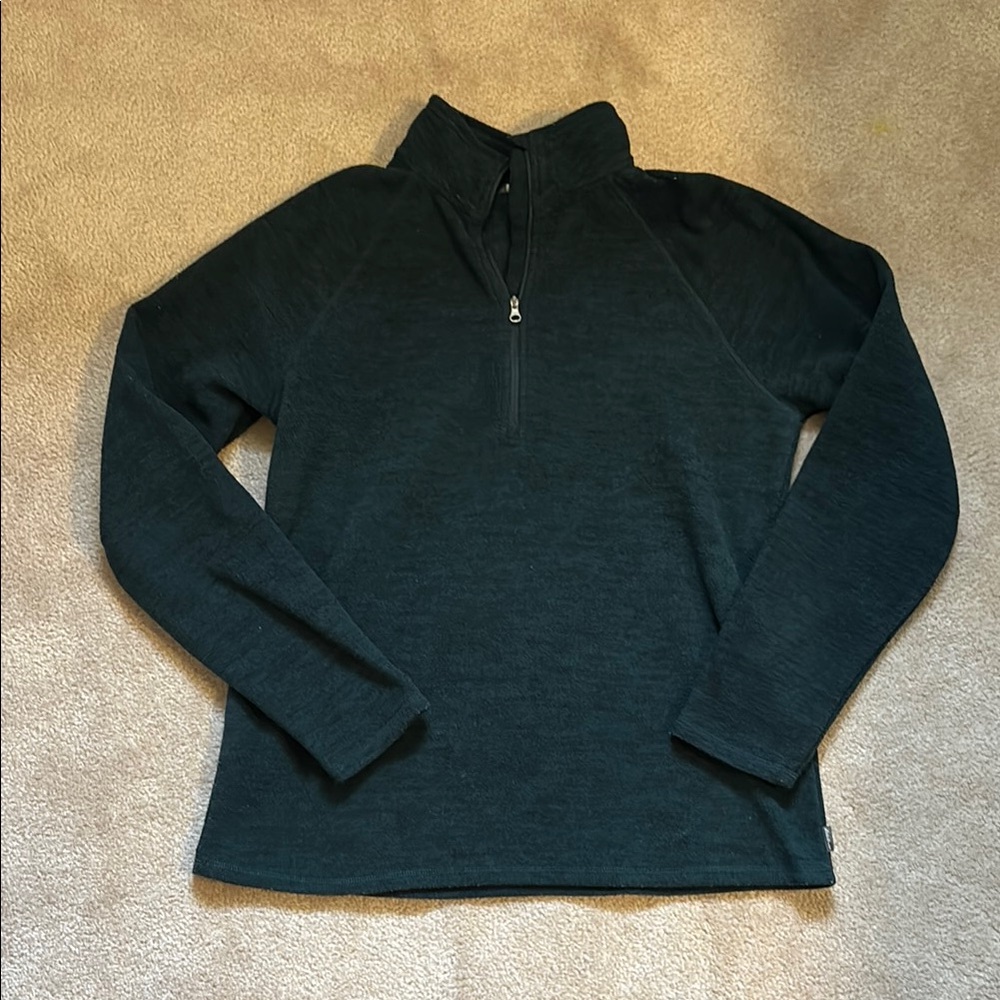 Dark green/black Quarter-Zip Pullover